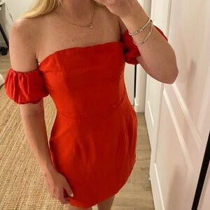 by the way. Red Mini Dress